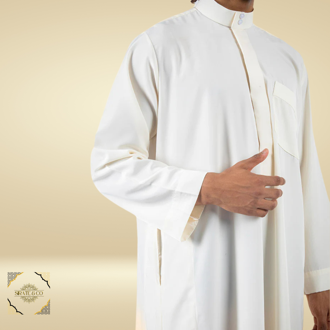 Qamis Classique Beige – Élégance et Simplicité