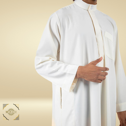 Qamis Classique Beige – Élégance et Simplicité